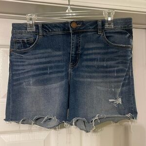 Rewind - blue medium washed distressed jeans - size 11/30W